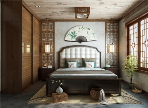 新中式现代卧室设计